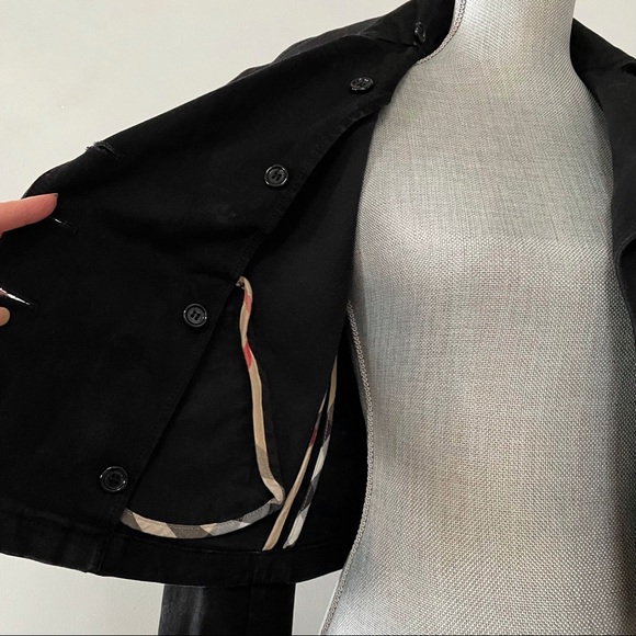 Burberry Brit denim jacket military style front buttons - Picture 7 of 11